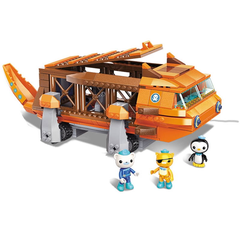 ENLIGHTEN Creator Ideas City Les Octopus Octopod Octonauts Cartoon Building Blocks Model Sets Kids Toy Compatible Duplo 3706