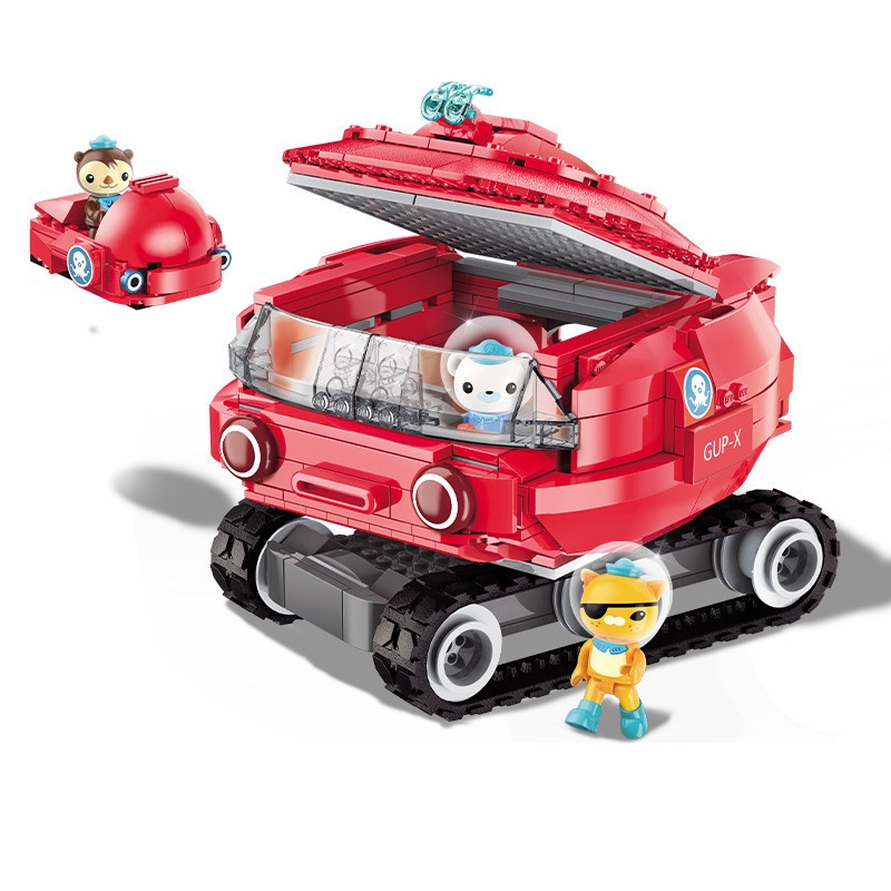ENLIGHTEN Creator Ideas City Les Octopus Octopod Octonauts Cartoon Building Blocks Model Sets Kids Toy Compatible Duplo 3707