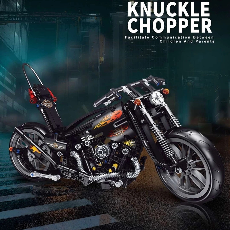 451pcs Adult Toys Moc Ideas Famous Race Motorcycle Model Building Blocks Education Diy Assembly Brick Toys Birthday Gifts for Children