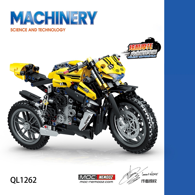 620pcs Mechinery Motorcycle technology Building Blocks City Racing Motorbike DIY Model Vehicles Bricks DUCATI