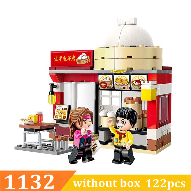 2019 new City School Bus Building Block Car Figure Blocks Educational Construction Building Bricks set Toys For Children 1132