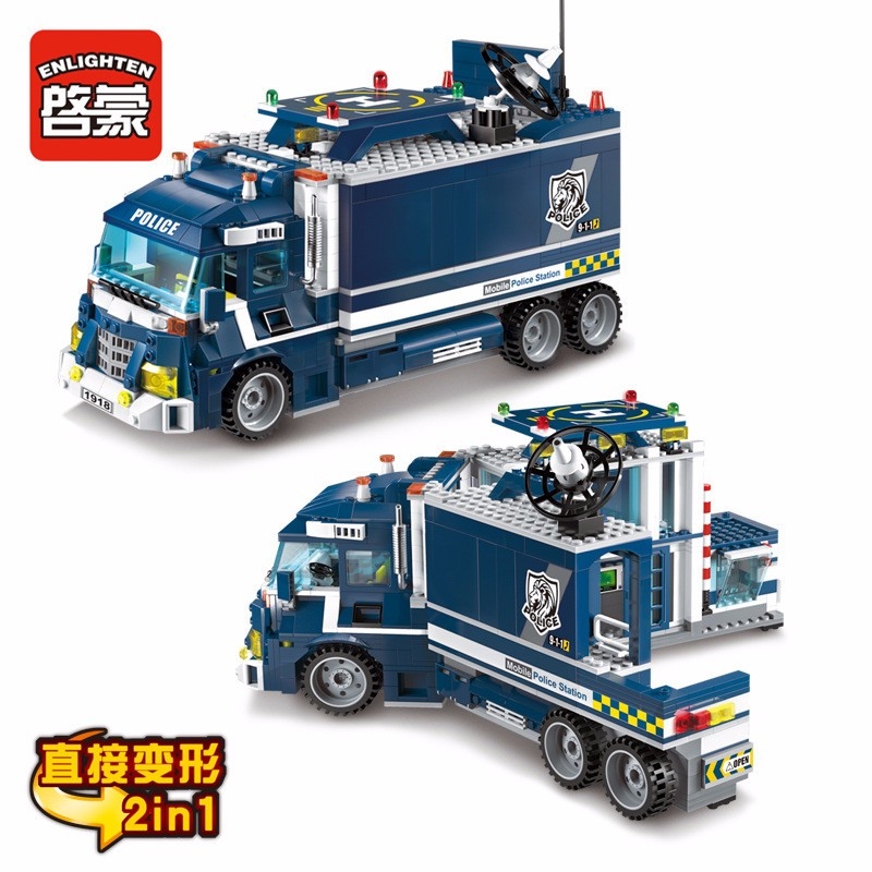 Model building kits compatible with city Police Station Helicopter 951 pcs 3D blocks Educational toys hobbies to children