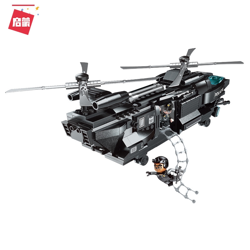 Enlighten 1928 Building Block City BLock Missing-Eagle 3 Figures 473pcs MOC Educational Bricks Toy Toys For Children