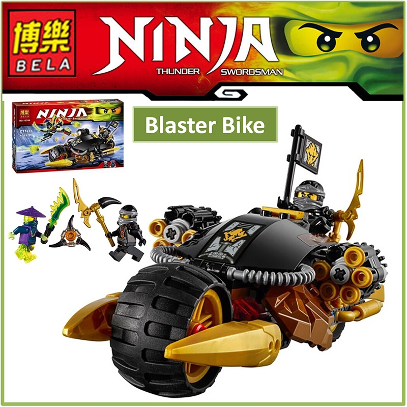 Model 10394 Anime Ninja Ninja Mecha Robot Blaster Bike Weapon DIY Educational Building Block Toy For Christmas gift