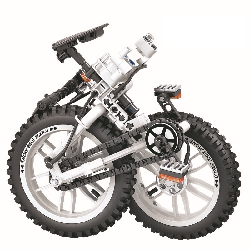 7072 Technology Technic Folding Bicycles Building Blocks Set Bricks Classic Model Kids Toys for Children Christmas Gift