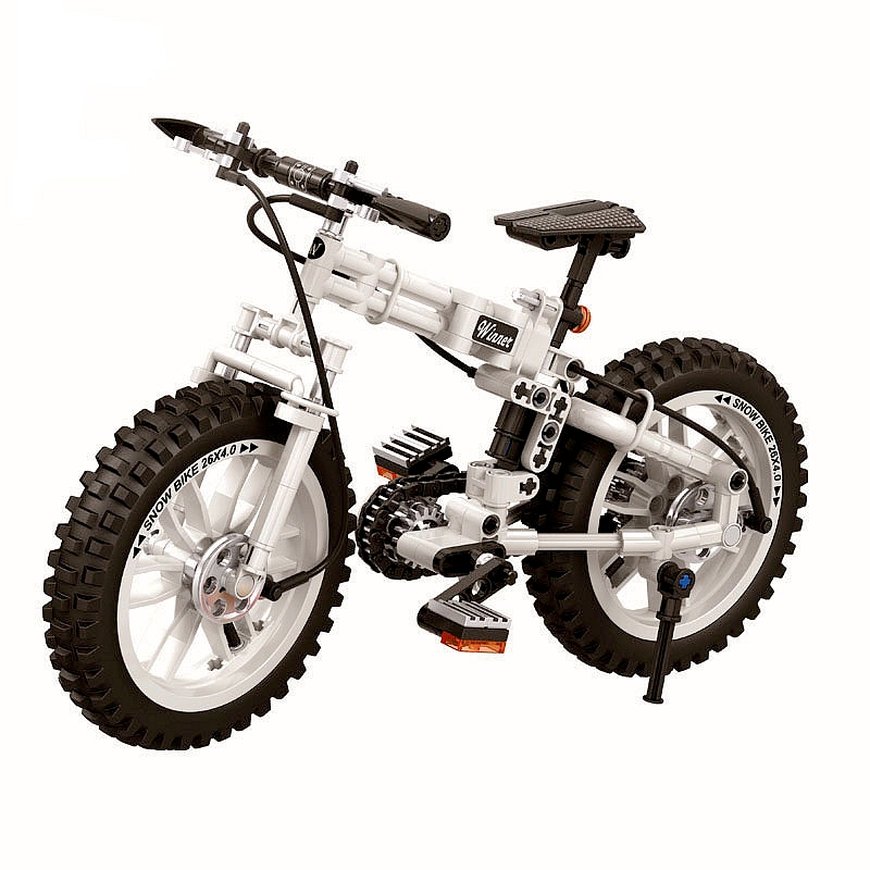 7072 Technology Technic Folding Bicycles Building Blocks Set Bricks Classic Model Kids Toys for Children Christmas Gift