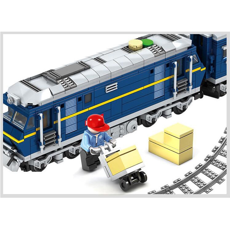 NEW 98219 98220 City Series model the Cargo Set Building Train Train track Blocks Bricks Train Educational Toys For Children  KY98220