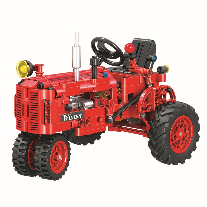 Technic 7070 302pcs Technic Classical Classic Old Tractor Building Block Brick Toys Compatible Technic