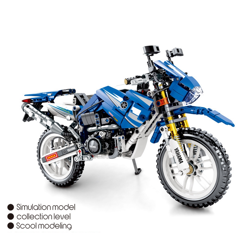 Technic Creator yahama WR250 off-Road Motorcycle Building Blocks Set Bricks Classic Model Kids Toys Children Compatible
