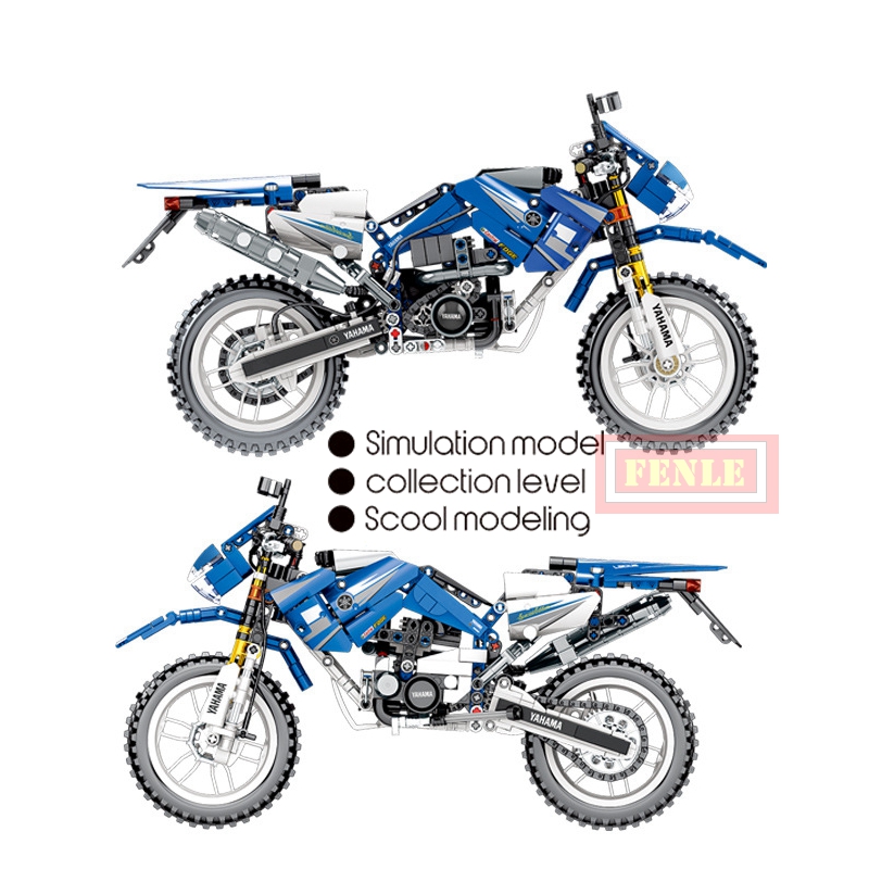 Technic Creator yahama WR250 off-Road Motorcycle Building Blocks Set Bricks Classic Model Kids Toys Children Compatible