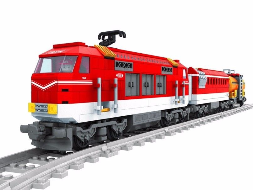 25807 RailRoad Conveyance Train Building Brick block Model toys With tracks Compatible with Technic Children gift toy