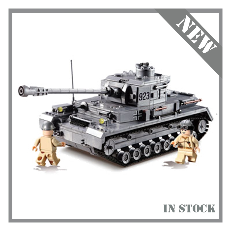 KAZI Large IV Tank 1193pcs Building Blocks Army model set Educational Toys for Children Compatible city