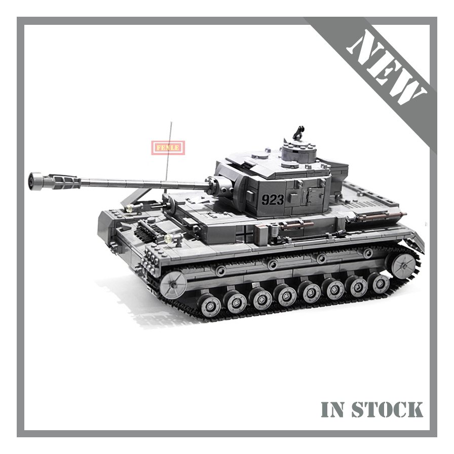 KAZI Large IV Tank 1193pcs Building Blocks Army model set Educational Toys for Children Compatible city