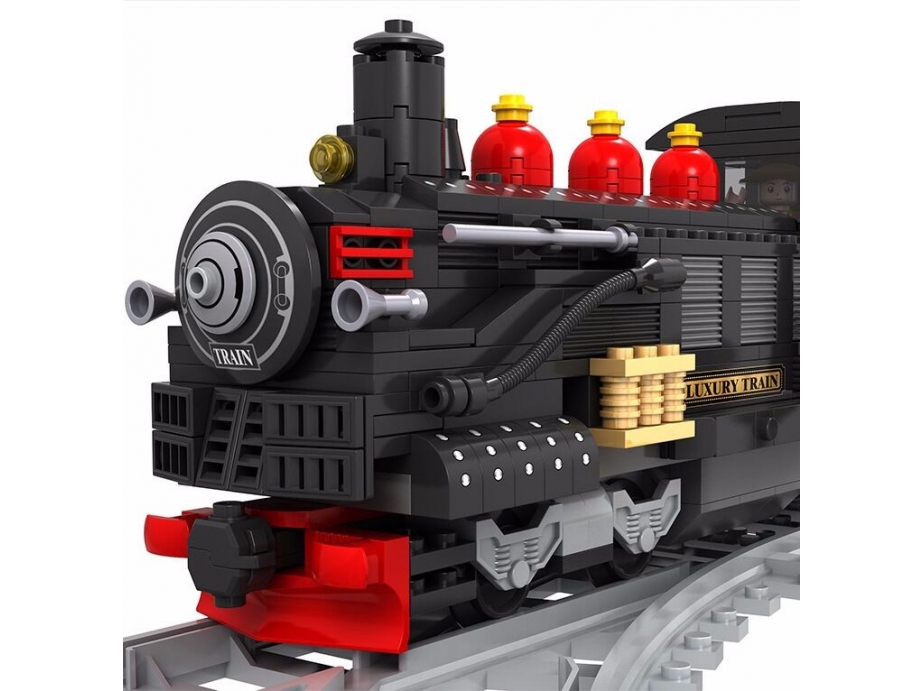 Steam Train Retro Trains 25812 Building Block Brick Model Toy 586pcs Compatible with technic Children Gift toys